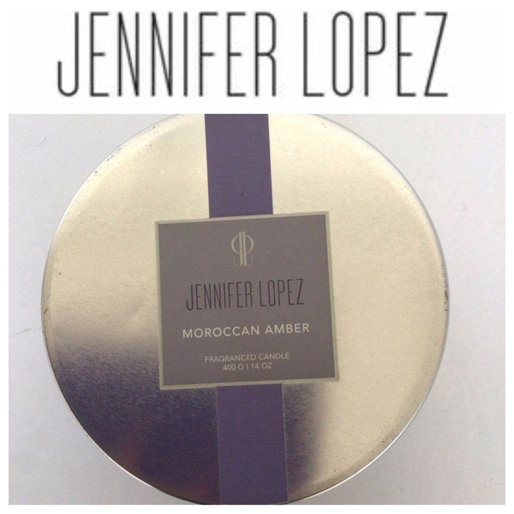 JENNIFER LOPEZ MOROCCAN AMBER 3 WICK CANDLE NWT